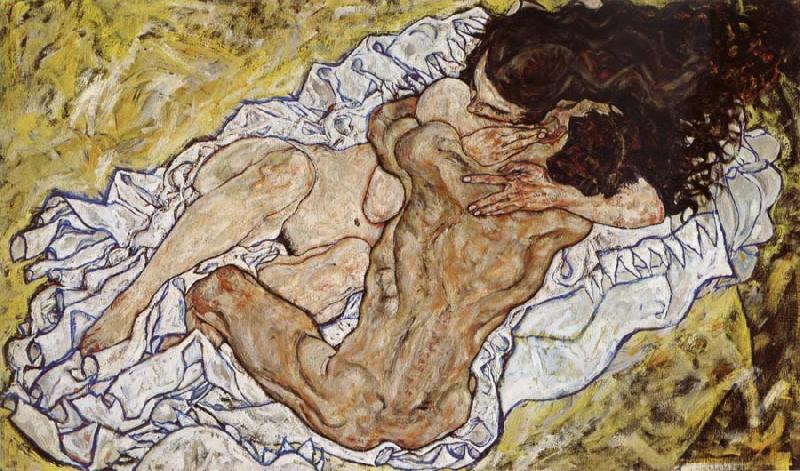 Egon Schiele Embrace oil painting image